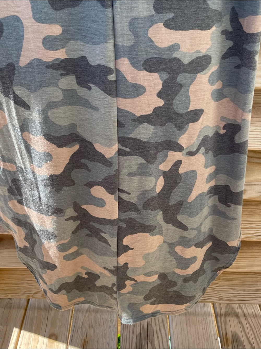 Blushing Rebel Boutique Green Camouflage Jersey Maxi Dress Women Medium NWT - Picture 7 of 11